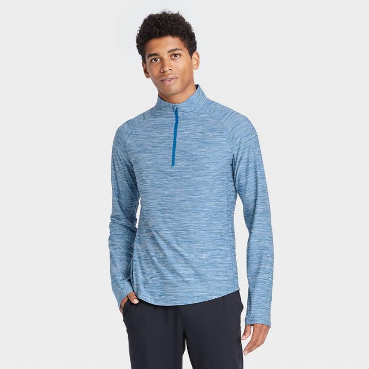 Men's Cozy 1/4 Zip Pullover - All In Motion Blue