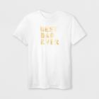Shinsung Tongsang Men's Short Sleeve 'best Dad Ever' Graphic T-shirt - White