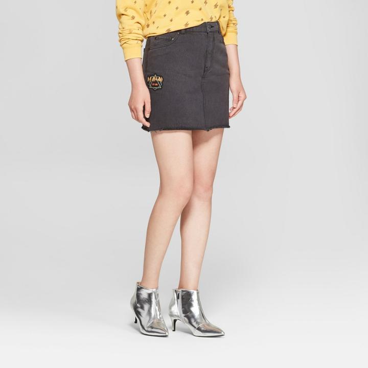 Junk Food Women's Def Leppard Patch Midi Skirt - Black