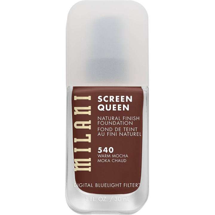 Milani Screen Queen Foundation Warm Mocha - 1 Fl Oz, Warm Brown