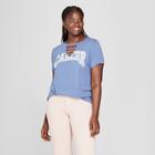 Women's Plus Size Short Sleeve Cancer Mysterious Graphic T-shirt - Modern Lux (juniors') Blue