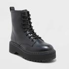 Women's Erin Lace-up Combat Boots - Universal Thread Black