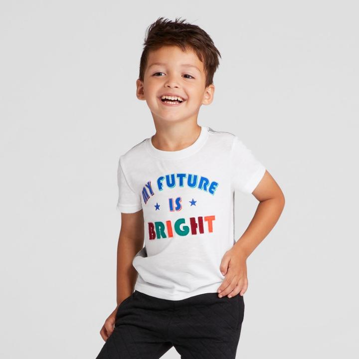 Toddler Boys' Future Is Bright Graphic T-shirt - Cat & Jack White