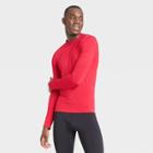 Men's Long Sleeve Fitted Cold Mock T-shirt - All In Motion Red M, Men's,