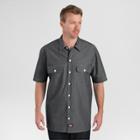 Dickies Men's Relaxed Fit Chambray Short Sleeve Shirt- Navy Chambray Xxx-large,