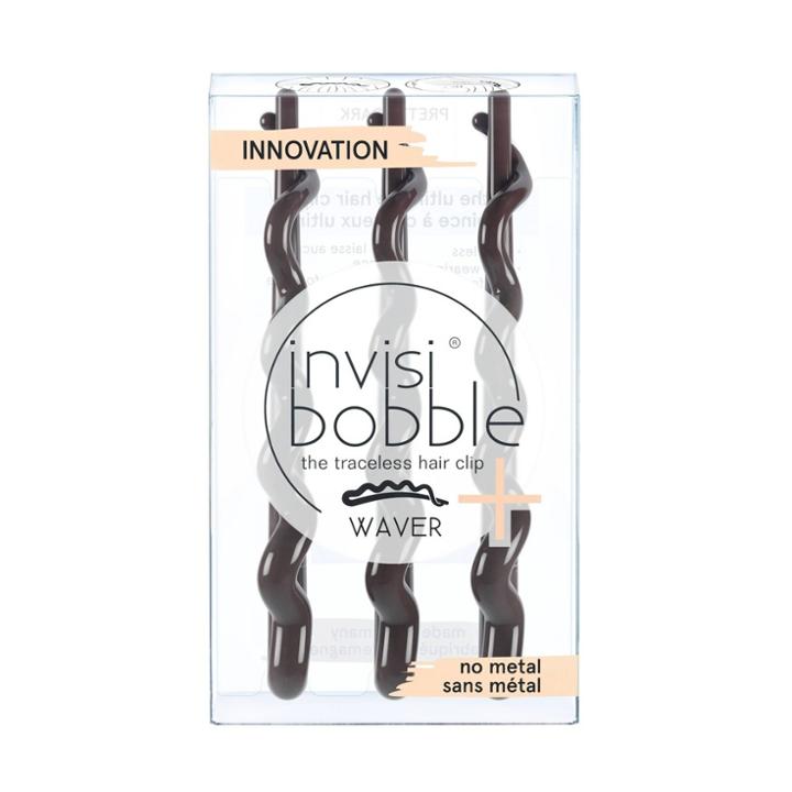 Invisibobble Traceless Waver Plus Hair Pins - Brown