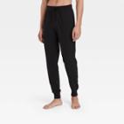 Hanes Premium Men's French Terry Jogger Pajama Pants - Black