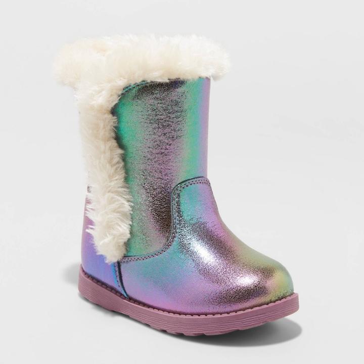 Toddler Girls' Katrina Fashion Boots - Cat & Jack Purple