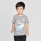 Disney Petitetoddler Boys' Frozen Adventure Patch Short Sleeve T-shirt - Charcoal 5t, Boy's, Gray