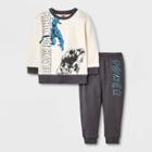 Toddler Boys' Marvel Black Panther Top And Bottom Set - Cream