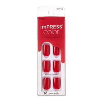 Kiss Products Short Square Press-on Manicure Fake Nails - Reddy Or Not