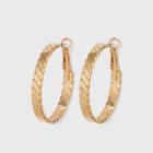 Herringbone Hoop Earrings - Universal Thread Gold