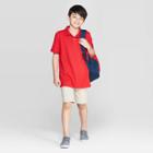 Boys' Uniform Short Sleeve Pique Polo Shirt - Cat & Jack Red