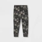 Toddler Boys' Critter Print Fleece Jogger Pull-on Pants - Cat & Jack Dark Gray