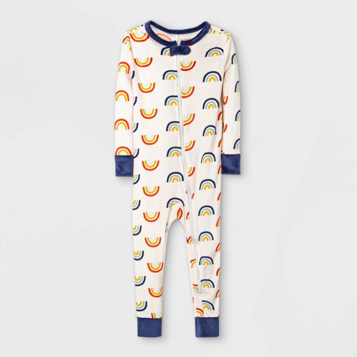 Toddler Rainbow Footless Pajama Jumpsuit - Cat & Jack