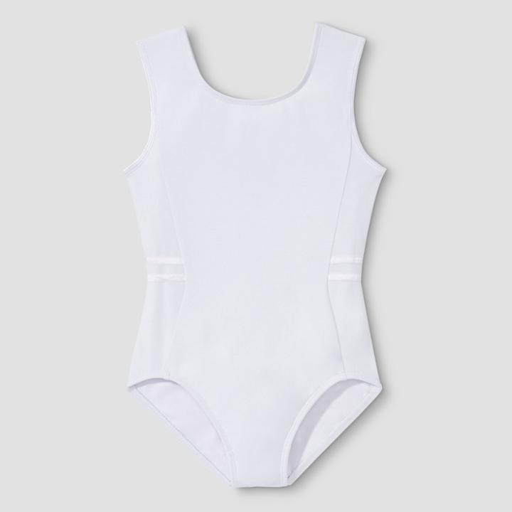 Freestyle By Danskin Girls' Tank Leotard - White