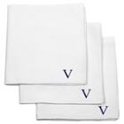 Cathy's Concepts Monogram Groomsmen Gift Handkerchief Set - V,