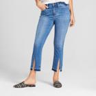 Women's High-rise Split Hem Kick Bootcut Crop Jeans - Universal Thread Medium Wash