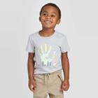 Petitetoddler Boys' Short Sleeve Easter Hand Dino Graphic Stripe T-shirt - Cat & Jack Gray 12m, Toddler Boy's