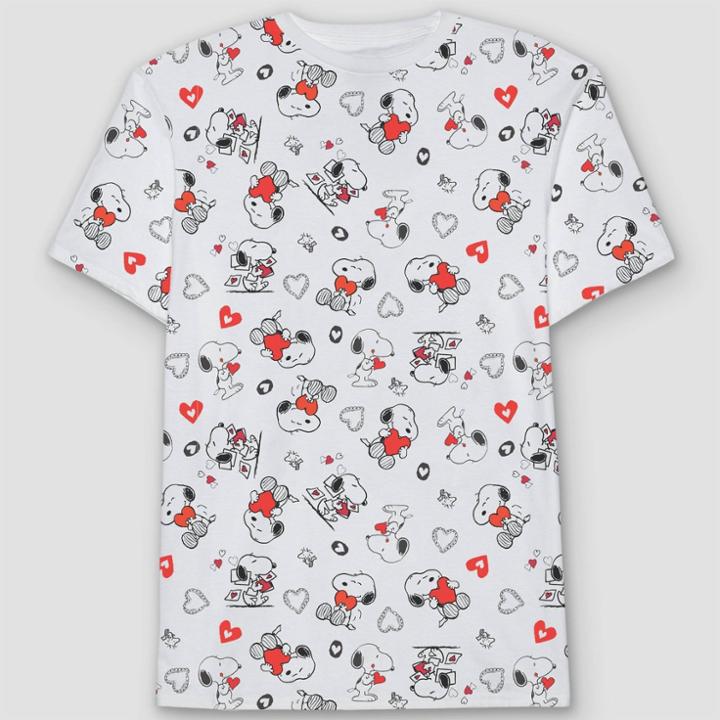 Men's Peanuts Snoopy Short Sleeve Graphic T-shirt - White