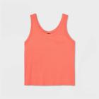 Women's Rib-knit Tank Top - Wild Fable Orange