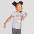 Toddler Girls' Short Sleeve 'shapes' Graphic T-shirt - Cat & Jack Gray