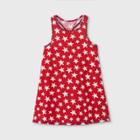 Toddler Girls' Tank Top Star Knit Dress - Cat & Jack Red 18m, Toddler Girl's