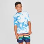 Oversizeboys' Tie Dye Rash Guard - Cat & Jack Xl Husky, Boy's, Blue