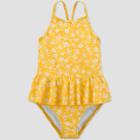 Toddler Girls' Floral Ruffle One Piece Swimsuit - Just One You Made By Carter's Yellow