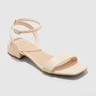 Women's Delores Ankle Strap Sandals - A New Day Off-white