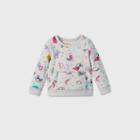 Toddler Girls' Adaptive Pullover Sweatshirt - Cat & Jack Gray