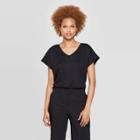 Target Women's Short Sleeve V-neck Dolman T-shirt - Prologue Black