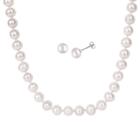 Target 9-10mm Freshwater Cultured Pearl Necklace And 8-9mm Freshwater Cultured Pearl Earring
