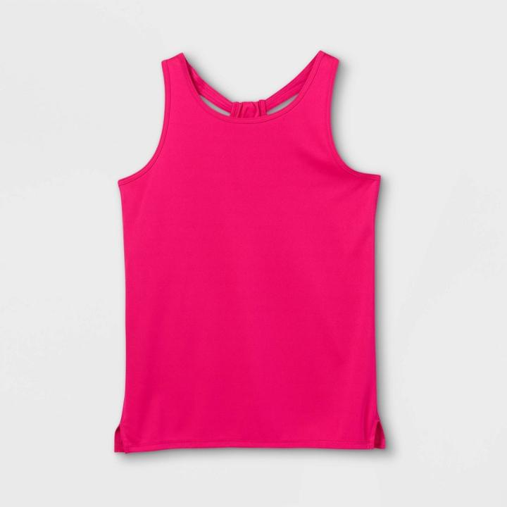 Girls' Graphic Tank Top - All In Motion Fuchsia