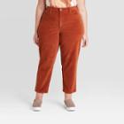 Women's High-rise Vintage Straight Cropped Jeans - Universal Thread Orange