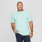 Men's Big & Tall Regular Fit Short Sleeve Henley Shirt - Goodfellow & Co Alpine