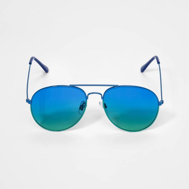 Boys' Aviator Sunglass - Cat & Jack Blue