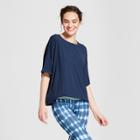 Women's Boxy T-shirt With Drawstring Pull - Joylab Navy (blue)