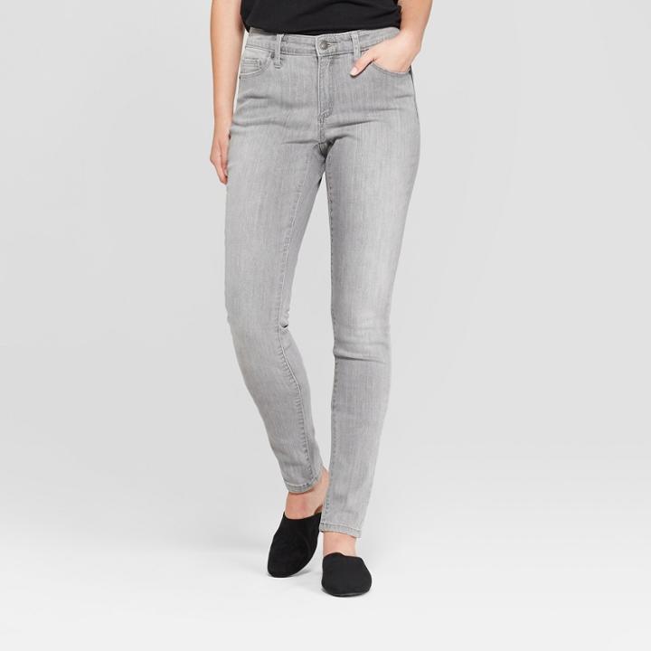 Women's Mid-rise Skinny Jeans - Universal Thread Gray