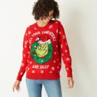 Women's The Grinch All Your Sweaters Are Ugly Pullover Sweater - Red