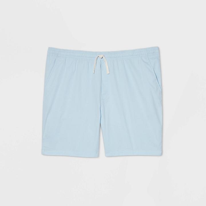 Men's Big & Tall 8 Pull-on Shorts - Goodfellow & Co Aqua