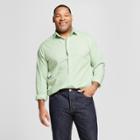 Target Men's Big & Tall Standard Fit Long Sleeve Button-down Dress Shirt - Goodfellow & Co Celadon