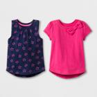 Toddler Girls' 2pc Short Sleeve T-shirt Set - Cat & Jack Pink