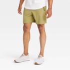 Men's Stretch Woven Shorts 7 - All In Motion Khaki