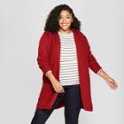 Women's Hooded Car Coat - A New Day Scarlet