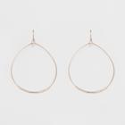 Target Women's Wire Earrings With Hoop - Rose Gold,