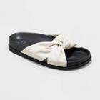Women's Kaylin Knotted Slide Sandals - A New Day Bone