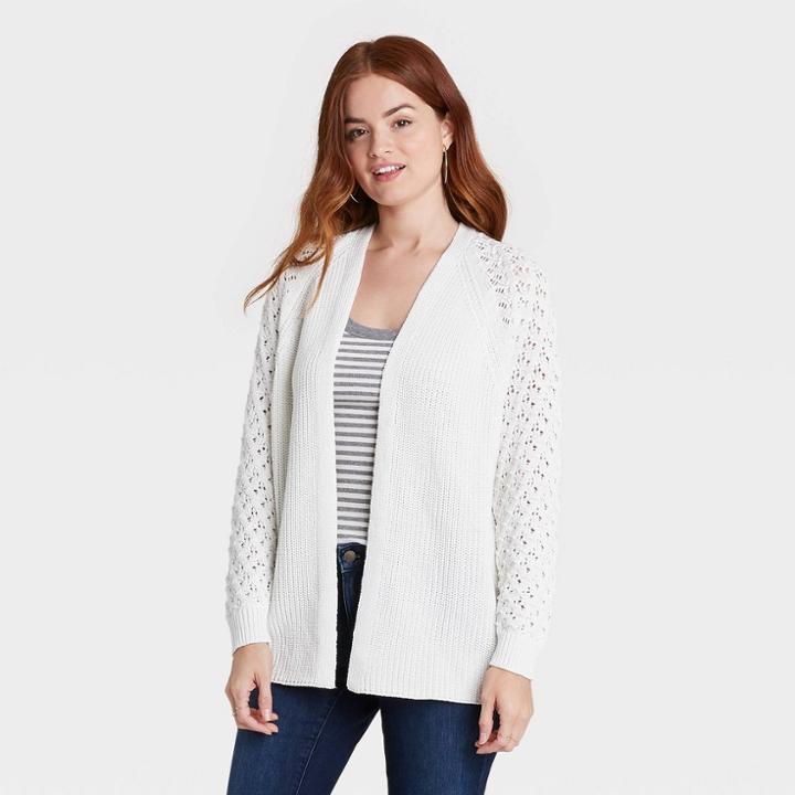 Women's Cardigan - Knox Rose White