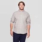 Men's Tall Standard Fit Long Sleeve Northrop Poplin Button-down Shirt - Goodfellow & Co Steel Blue Mt, Men's,
