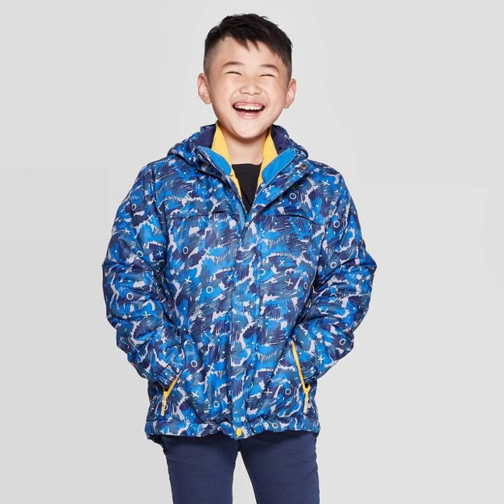 Boys' 3-in-1 Jacket - Cat & Jack Blue M, Boy's,